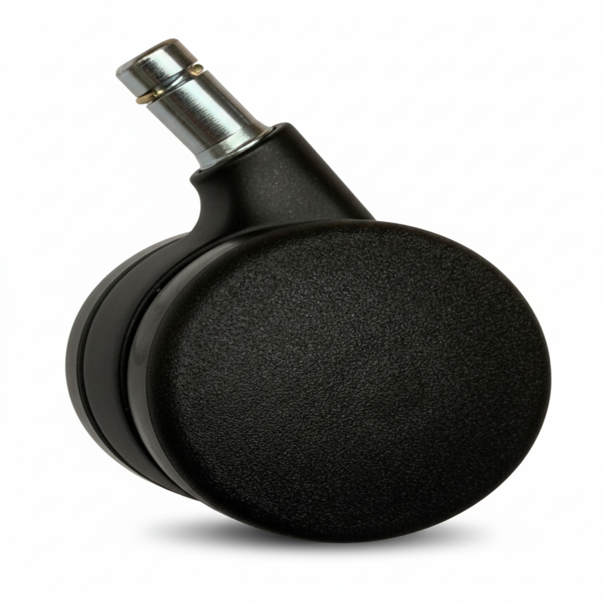 ROLLEN-SET / WALTER KNOLL / Leadchair Executive (Soft) / Doppelrolle pulverbesch. schwarz/ weiche Rollen