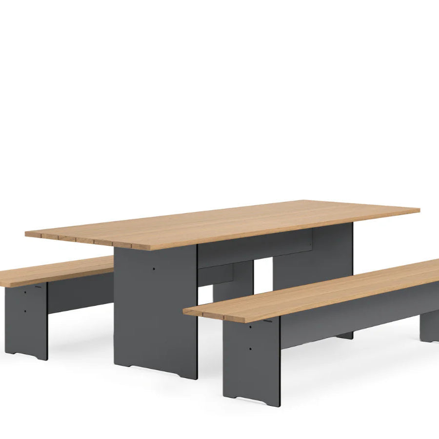 AKTION Conmoto / Riva Vario Wood Set / Tisch und Bank plus 1 Bank gratis - Architare shop