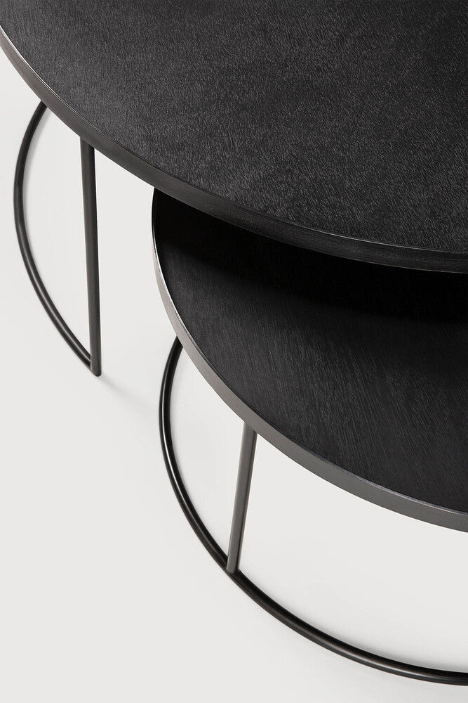 Ethnicraft / Round Tray Table Set / Beistelltische L / XL - Architare shop