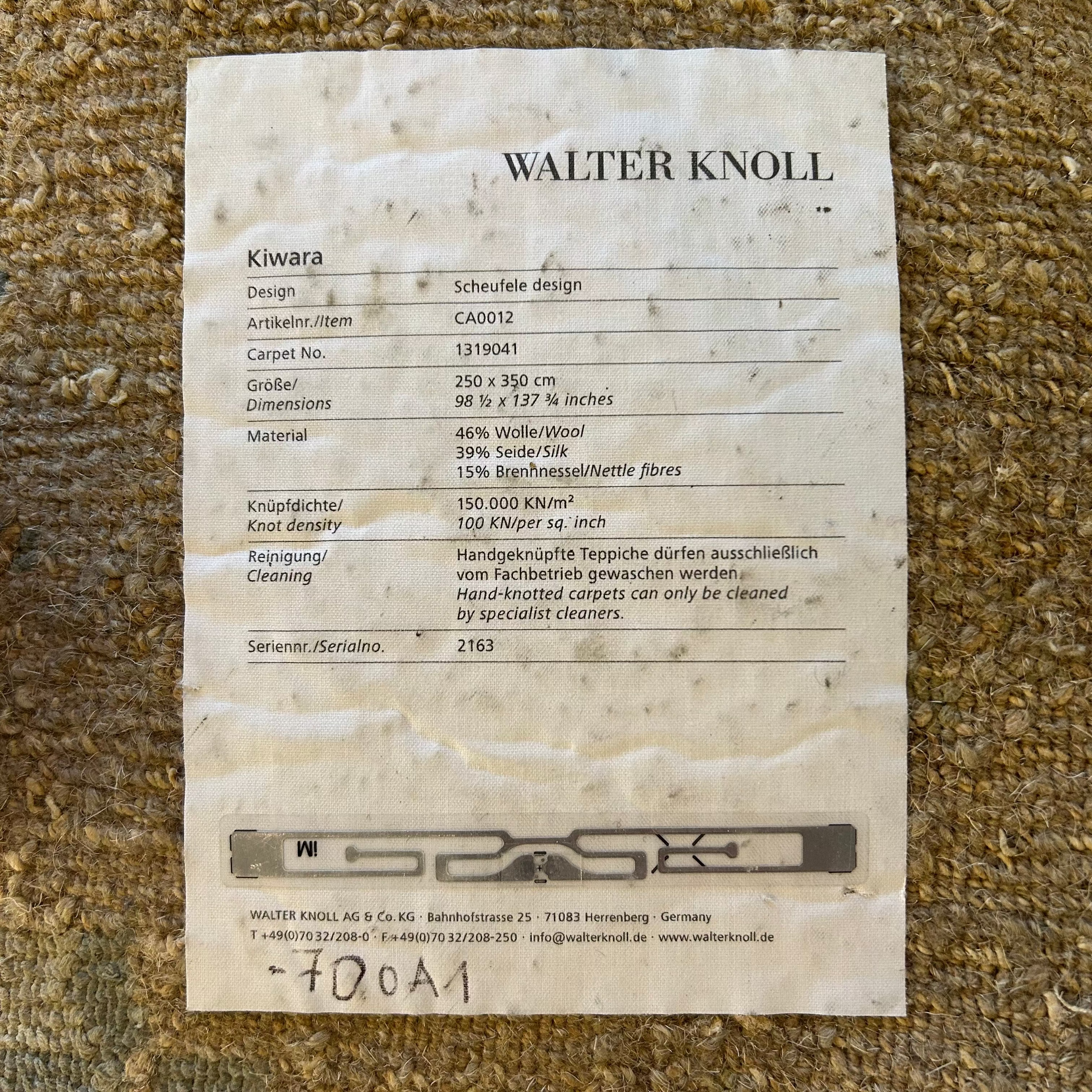 Walter Knoll / Kiwara / Teppich 350 x 250