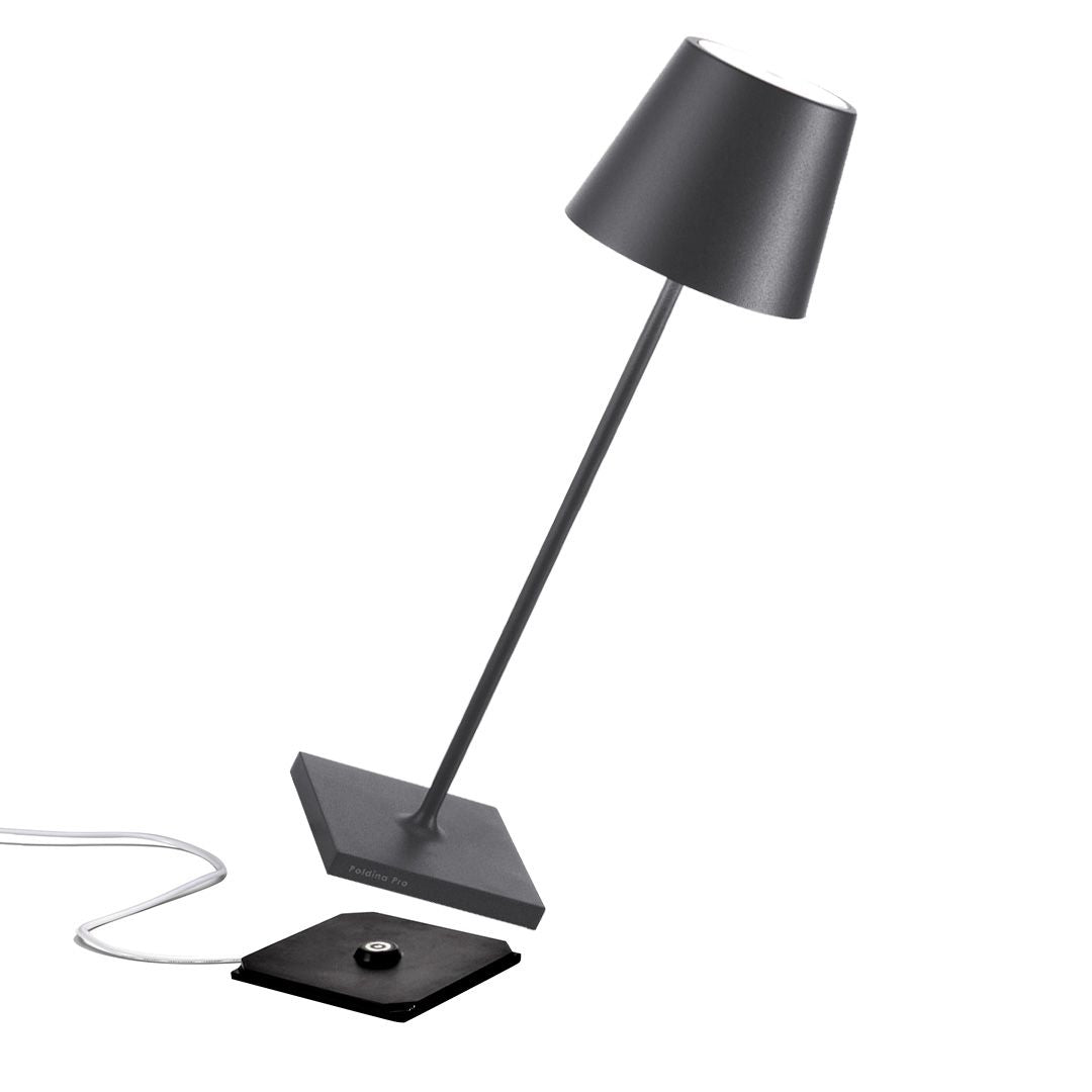 Zafferano / Poldina Pro / Tischlampe 38cm Black
