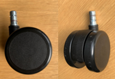 ROLLEN-SET / WALTER KNOLL / Sheru / Doppelrolle weich (schwarz) Bild 1