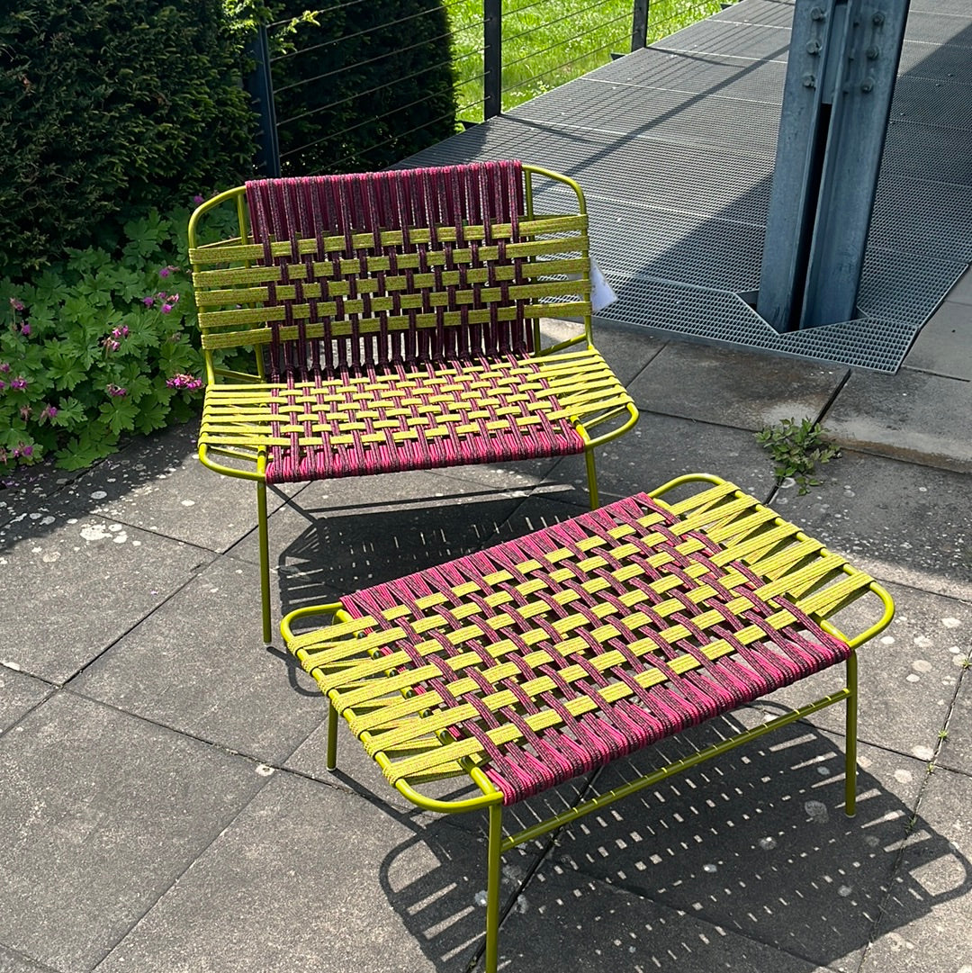 Paola Lenti / TELAR / Lounge Chair + Hocker