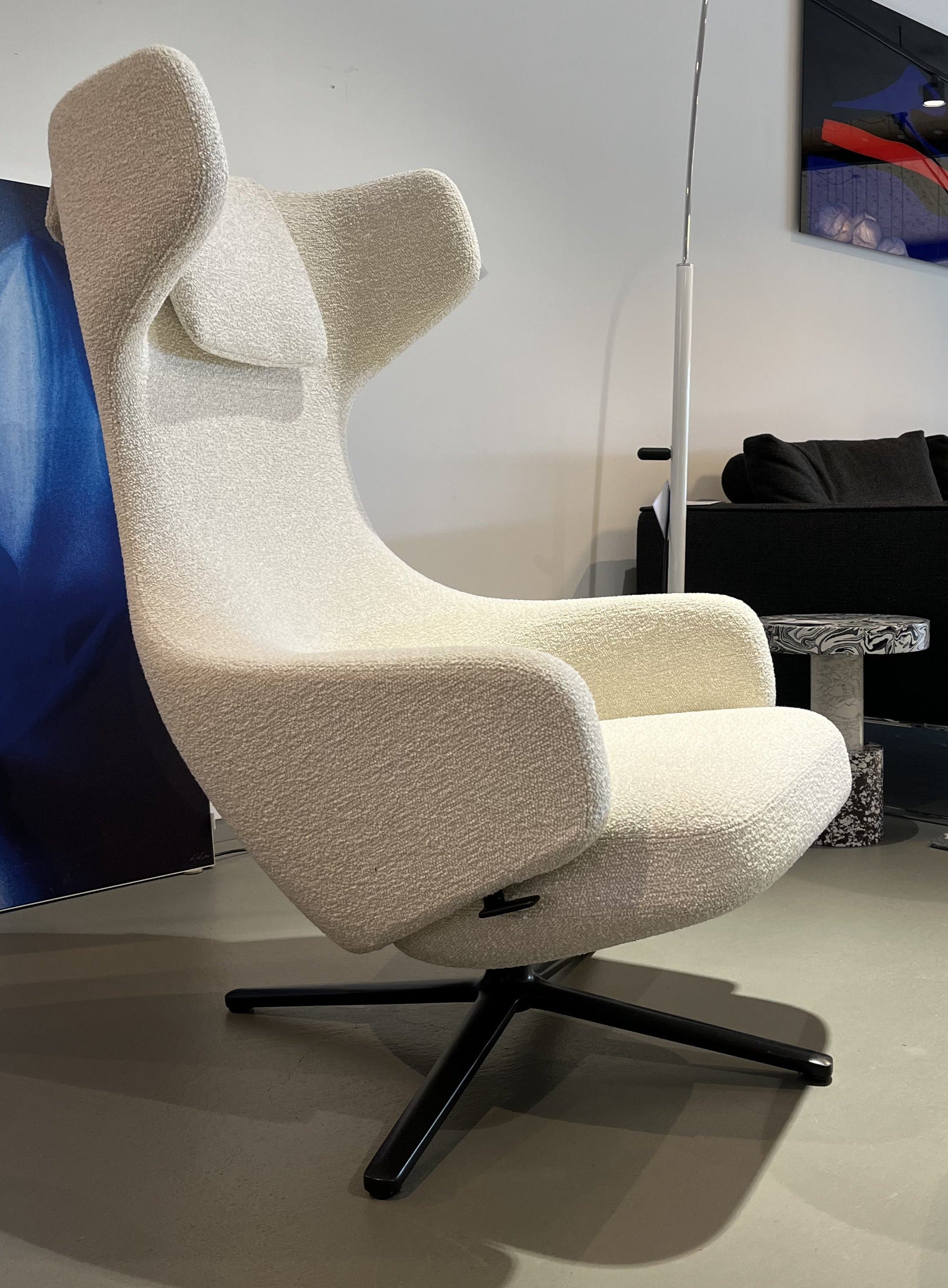 Vitra / Grand Repos & Ottomann / Sessel mit Hocker