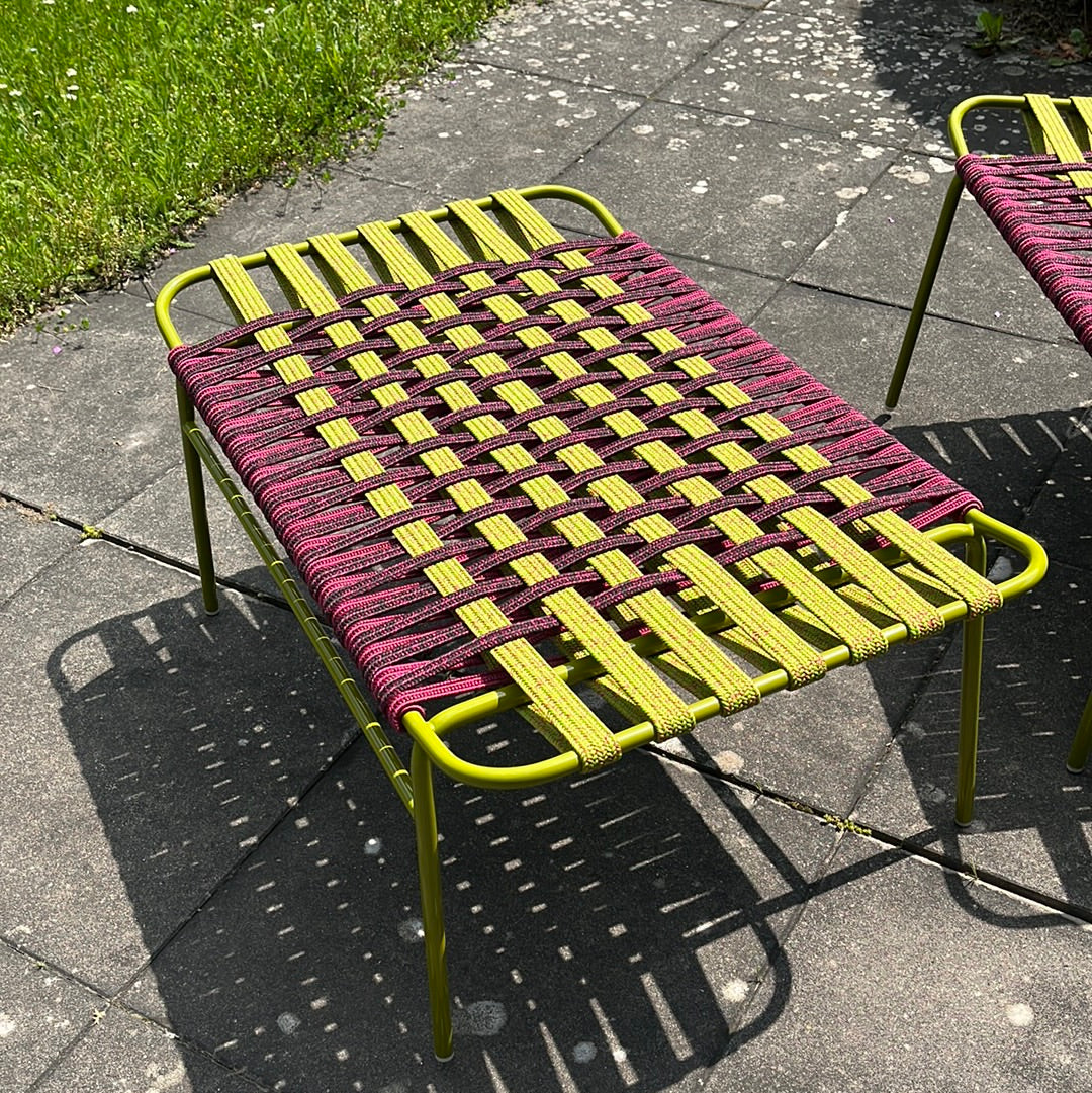 Paola Lenti / TELAR / Outdoor Lounge Chair + Hocker