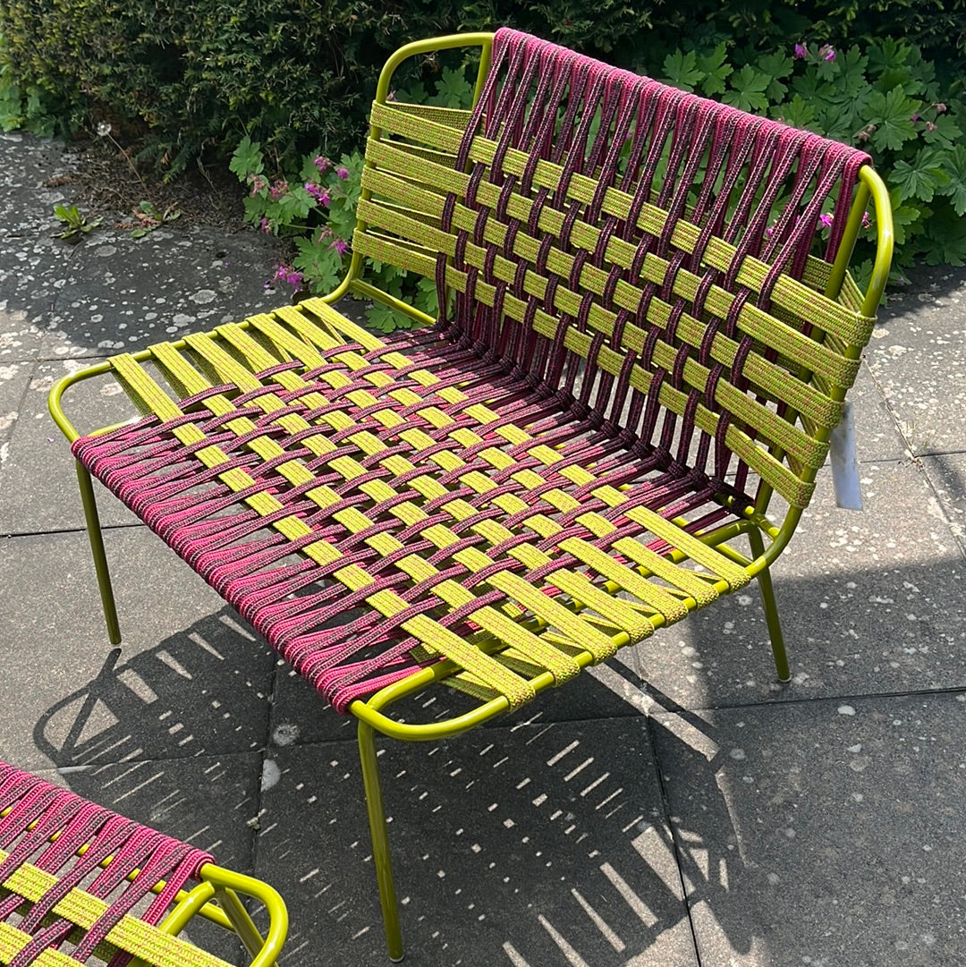 Paola Lenti / TELAR / Outdoor Lounge Chair + Hocker