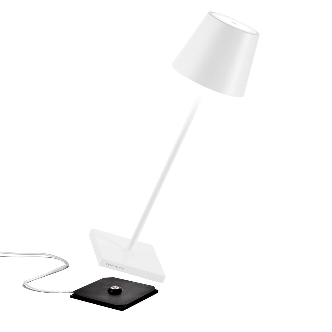 Zafferano / Poldina Pro / Tischlampe 38cm Weiß
