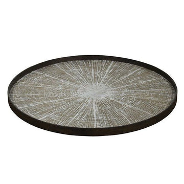 Ethnicraft / White slice wooden tray / Tray S