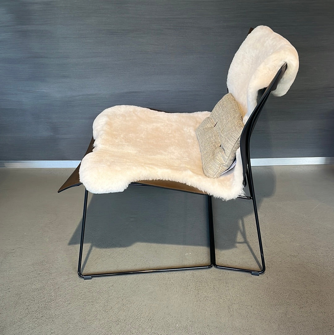 Walter Knoll / Cuoio Lounge / Lounge Chair inkl. Hocker und Fell