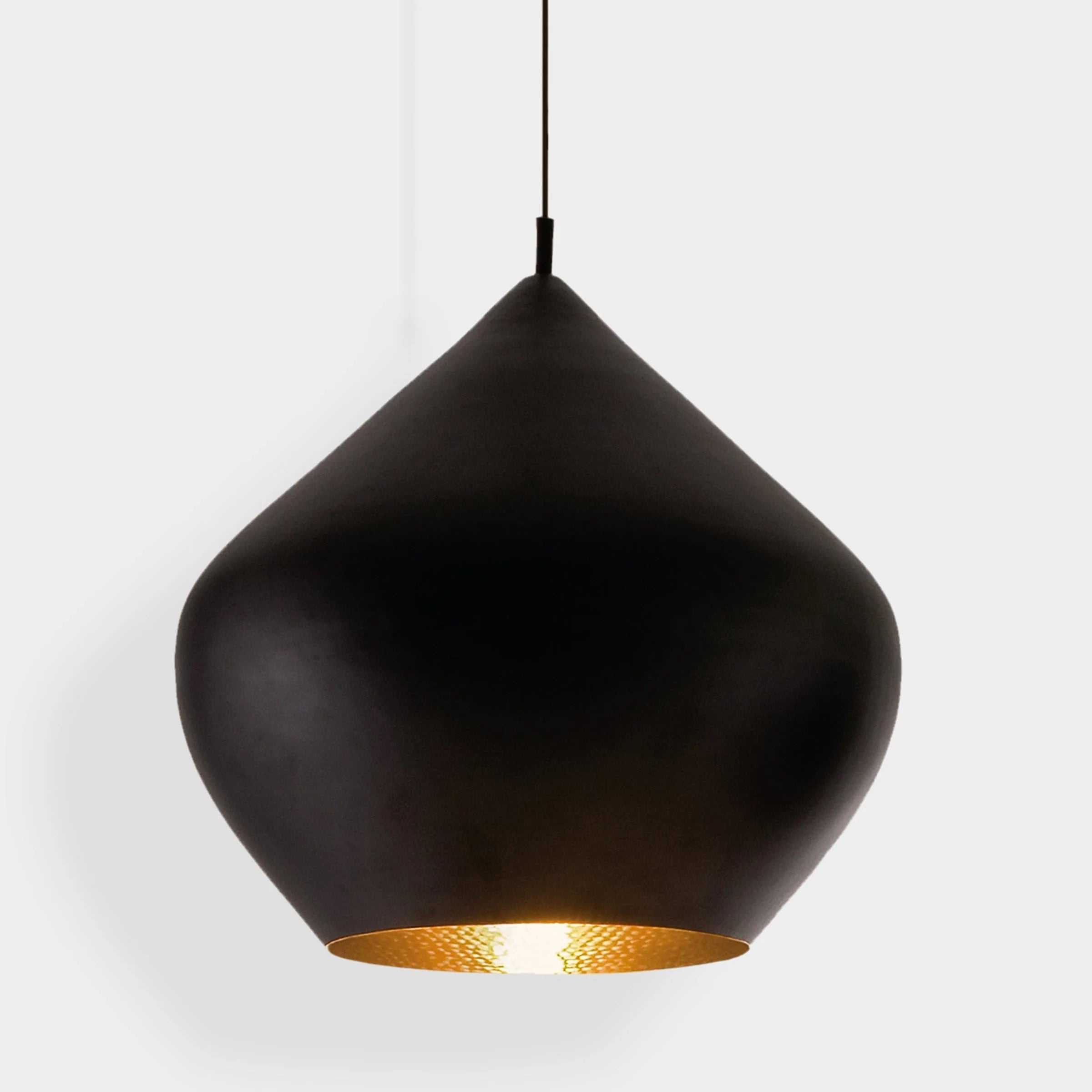 Tom Dixon Beat Stout Hängeleuchte in Schwarz/Gold - architare Shop