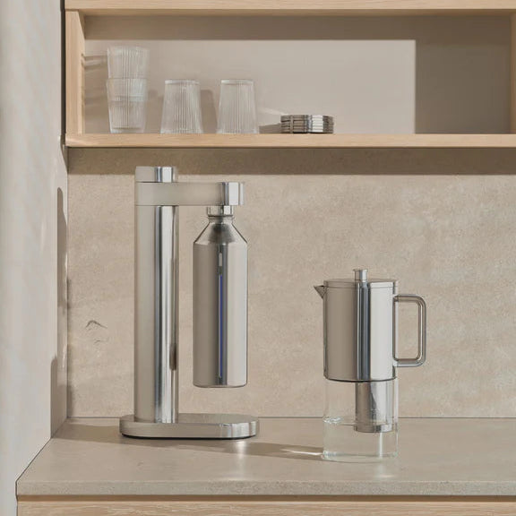 Stelton Brus Wasserflasche Edelstahl