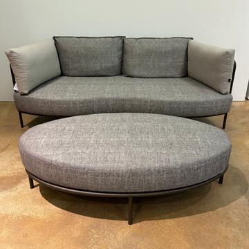 Fischer Möbel / AURA / Outdoor Sofa inkl. Hocker
