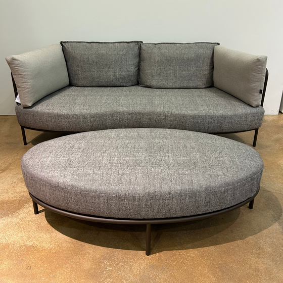 Fischer Möbel / AURA / Outdoor Sofa inkl. Hocker