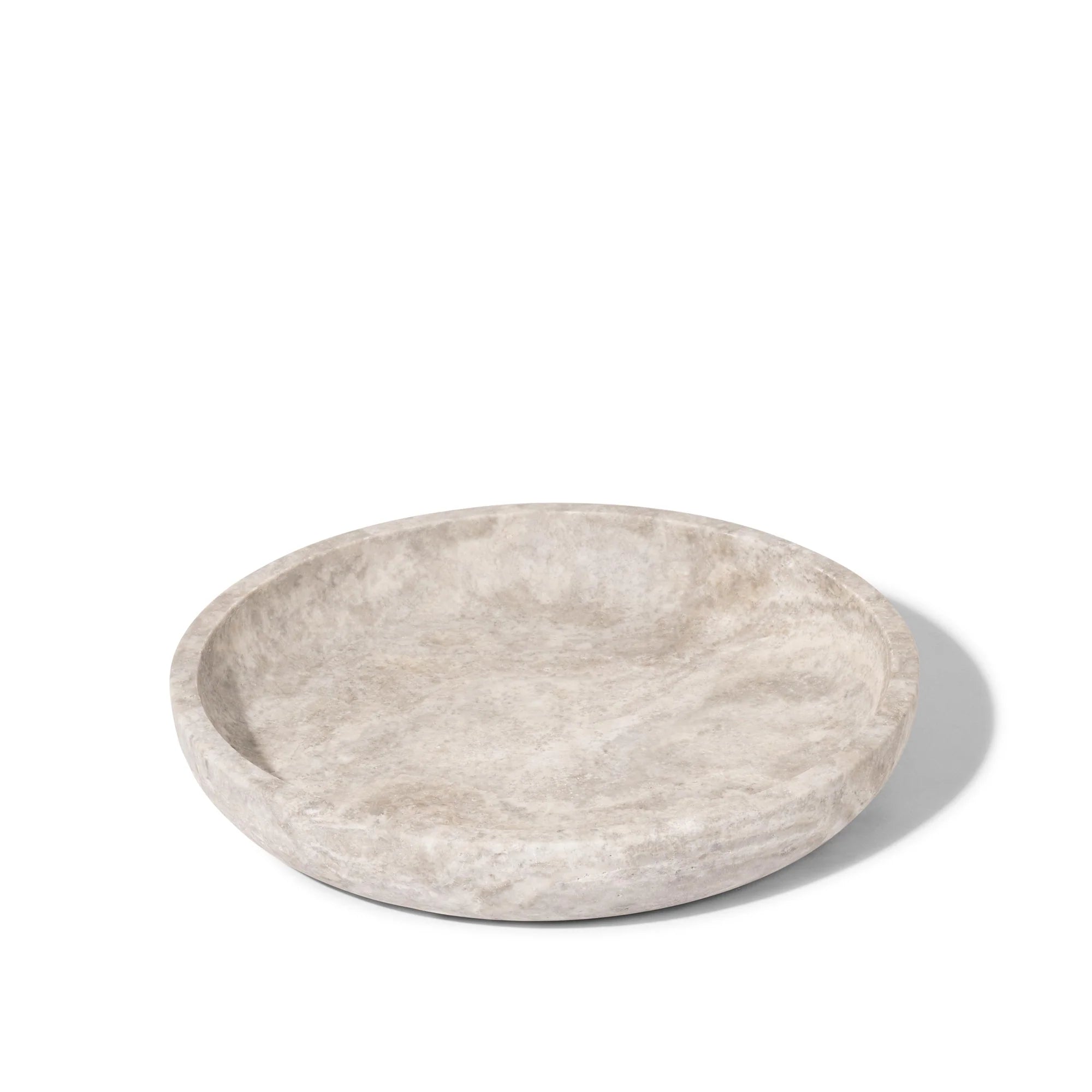 Stoned / Luna silver travertine / Schale