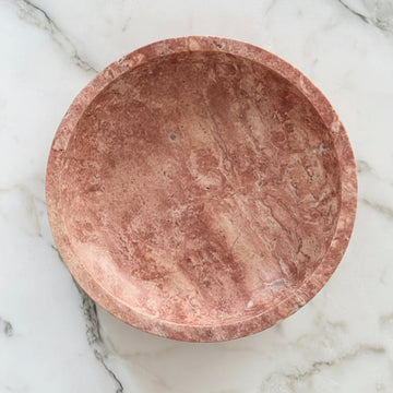 Stoned / Luna pink travertine / Schale