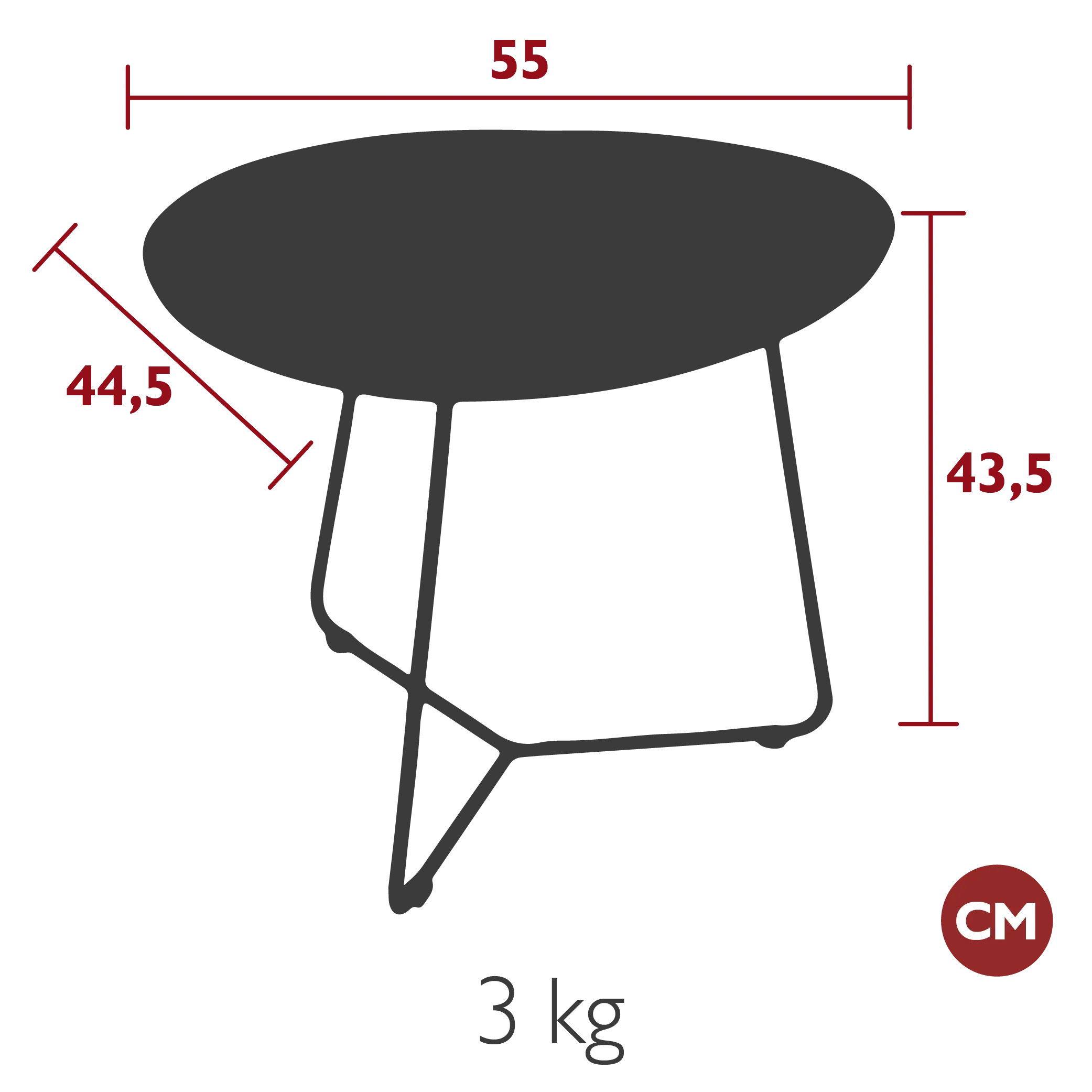 Fermob / COCOTTE / Outdoor Tisch mit abnehmbarer Platte