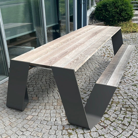 Extremis / Hopper Picnic Wood / Outdoortisch mit Bänken