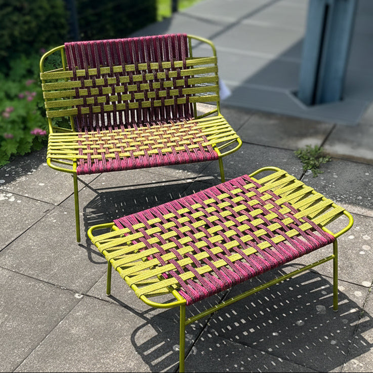 Paola Lenti / TELAR / Lounge Chair + Hocker