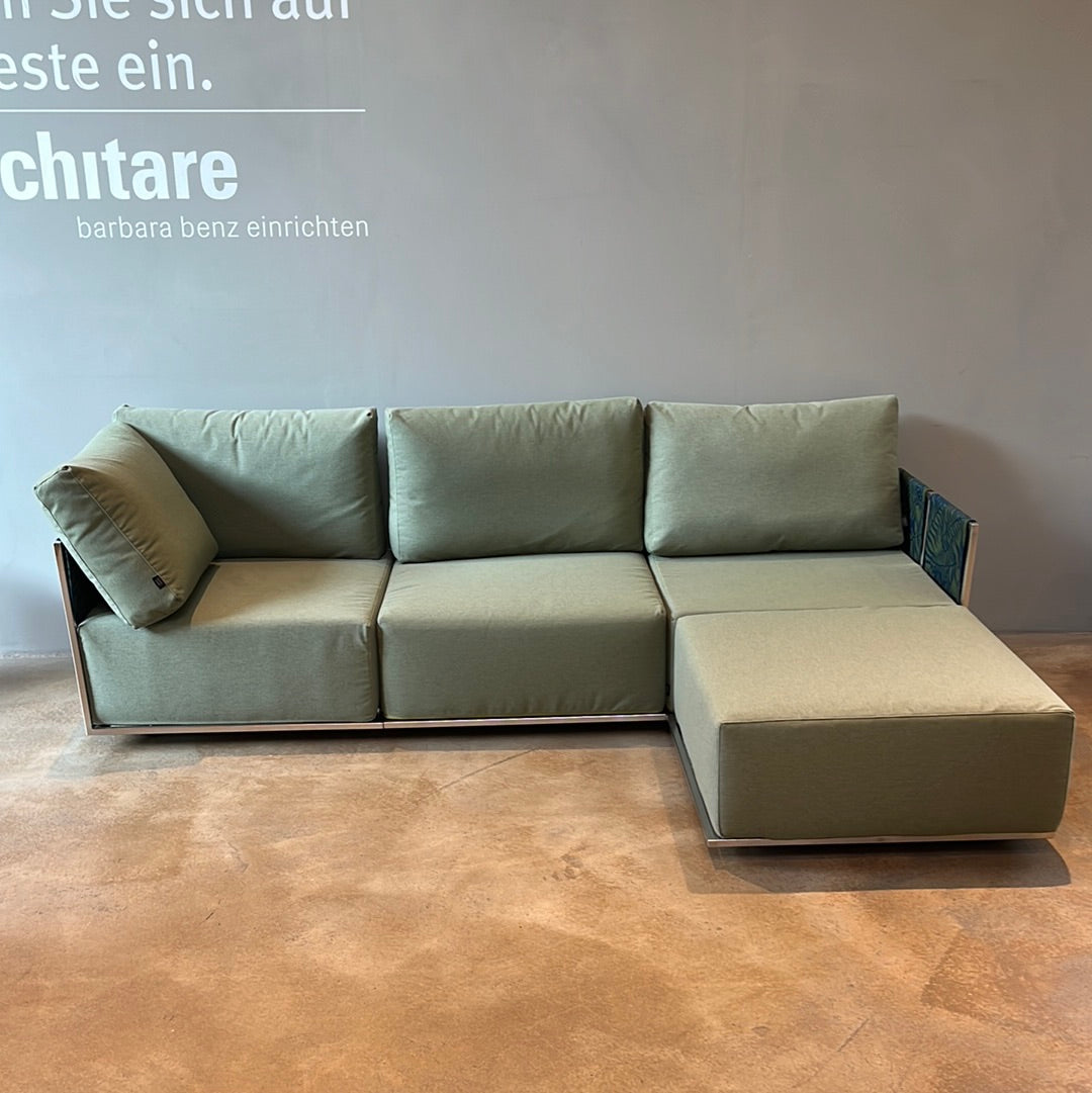 Fischer Möbel / Suite Lounge / Sofa Outdoor mit Hocker