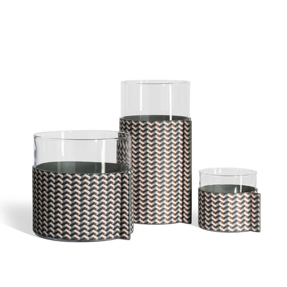 Poltrona Frau / Leather Pot / Blumenvase