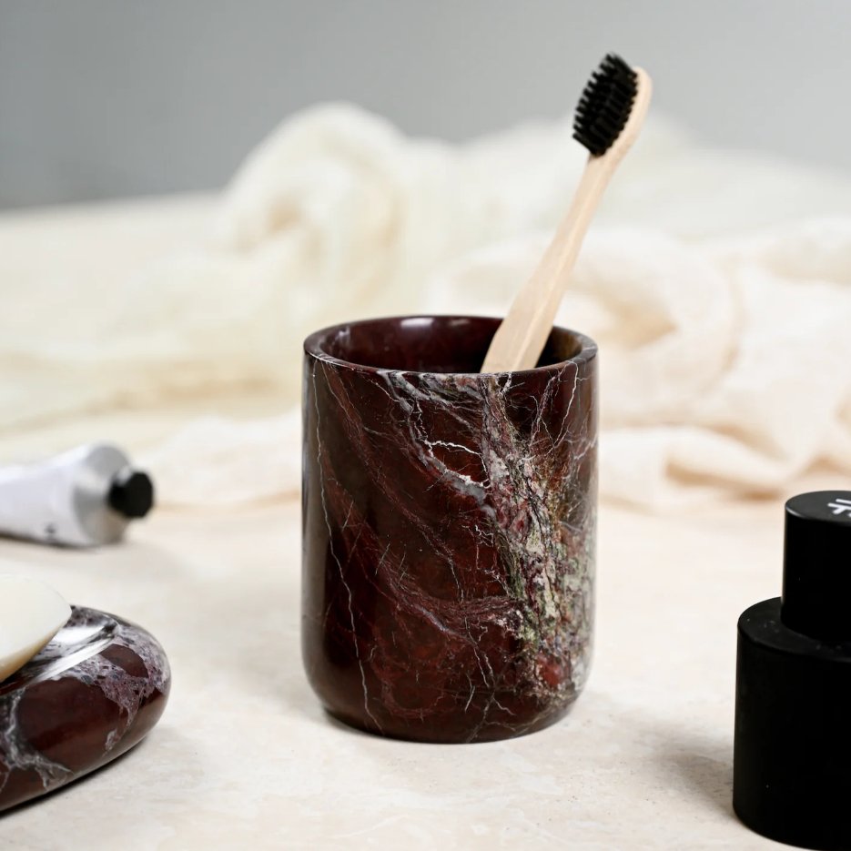 Stoned / Classic Toothbrush Holder / Marmortasse - architare shop