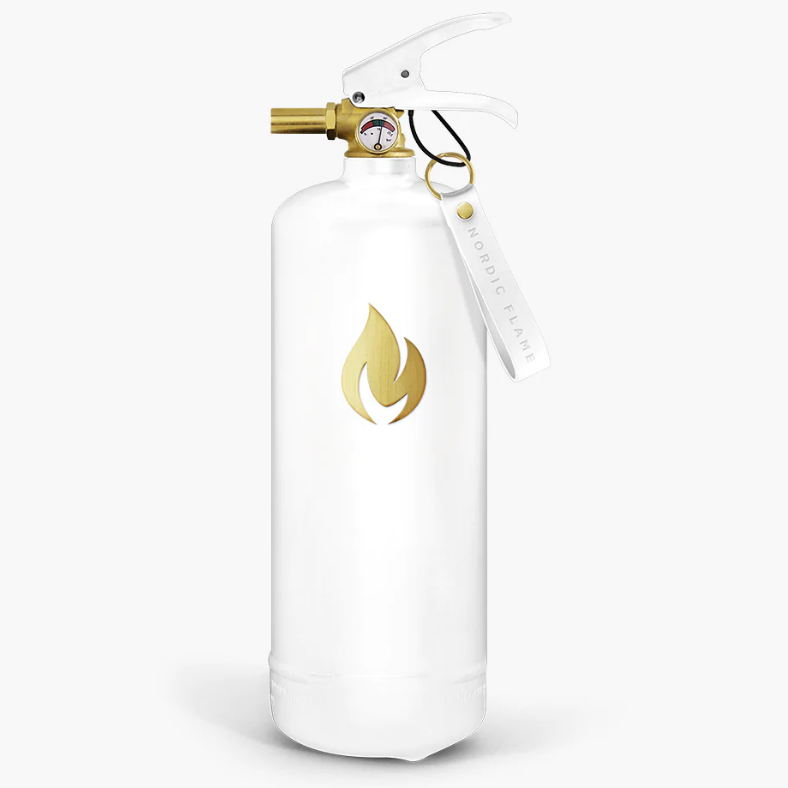 Nordic Flame / Feuerlöscher Weiß/Gold