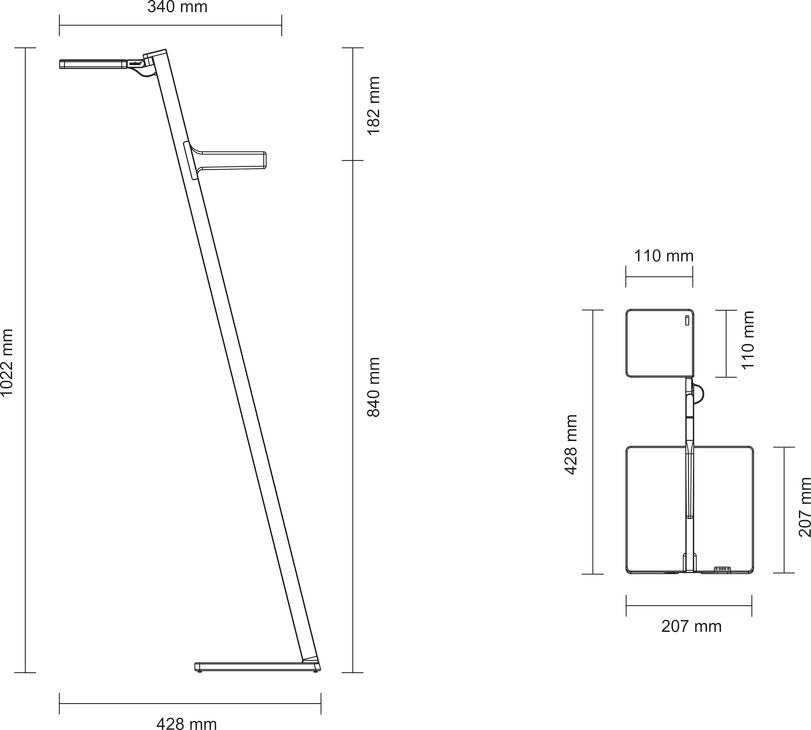 Nimbus / Roxxane Leggera 101 CL / floor lamp