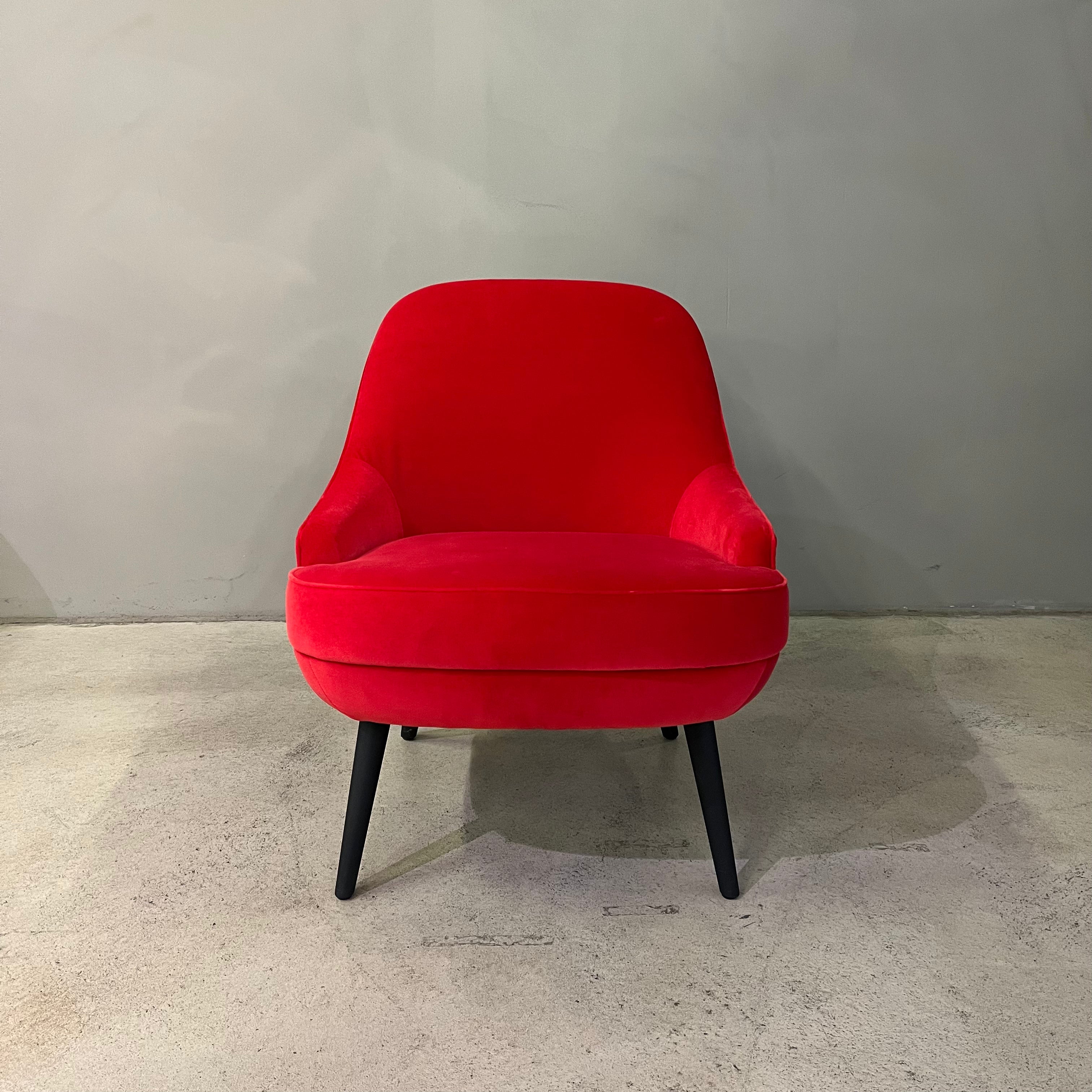 375 Sessel Walter Knoll Stoff rot