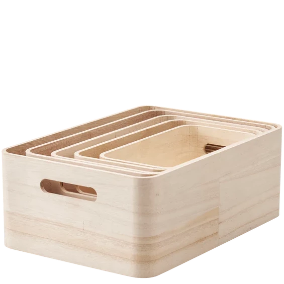 Stelton / Save-it / Aufbewahrungsboxen Holz Holzboxen verschiedene Größen 
